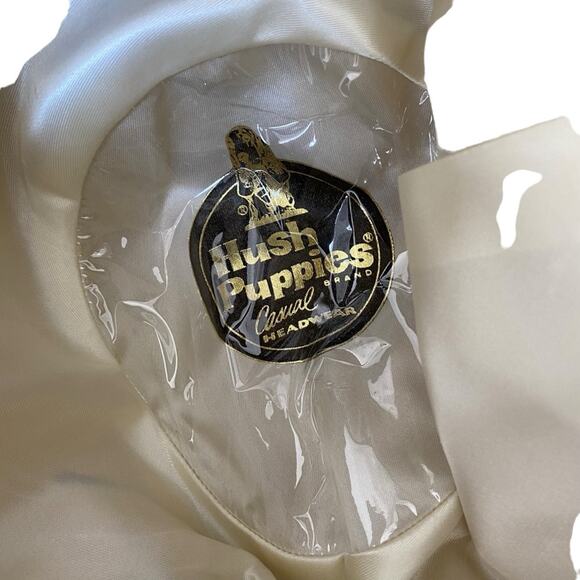 Vintage Hush Puppies Brown Suede Feather Trim Mens Hat size 7 1/4 - Picture 6 of 12